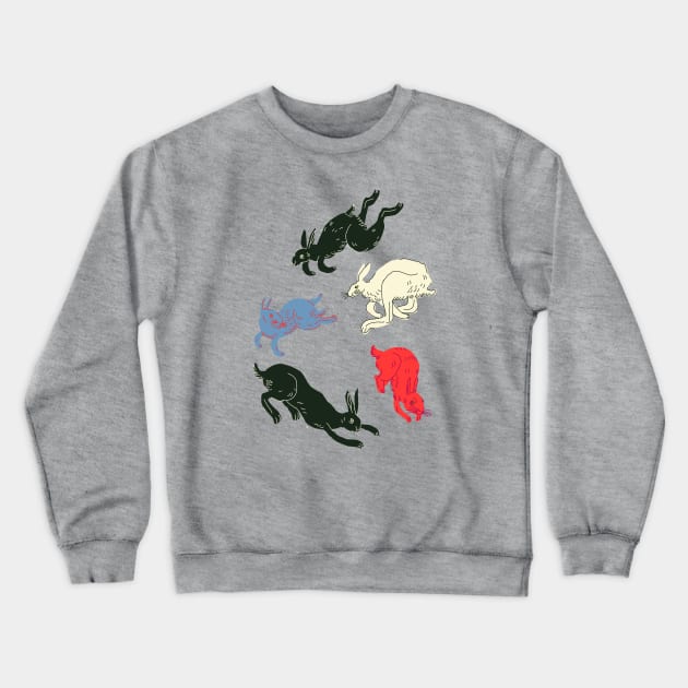 Rabbits Crewneck Sweatshirt by ezrawsmith